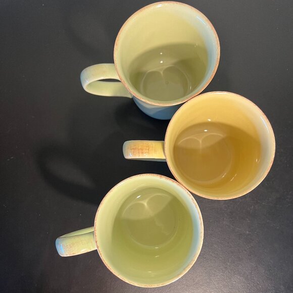 Set of 3 Vtg Casafina MADEIRA HARVEST Embossed Fruit  Stoneware Mugs ~ PORTUGAL - Picture 9 of 13